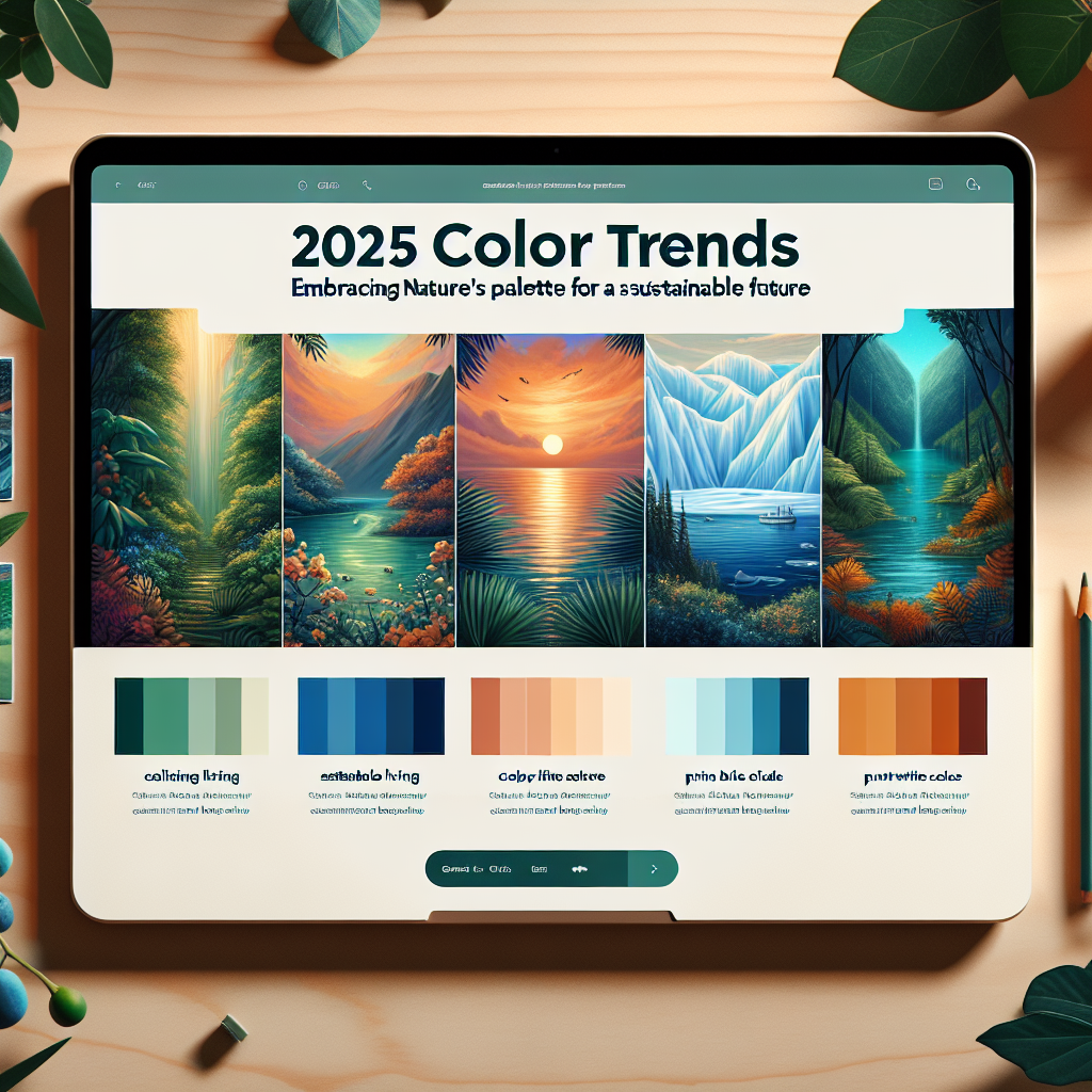 2025 Color Trends: Embracing Nature’s Palette for a Sustainable Future